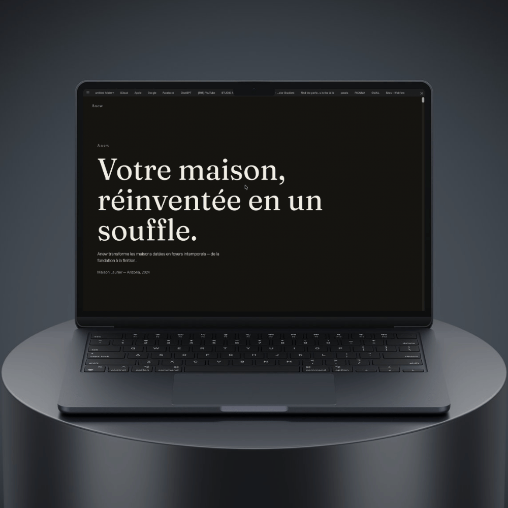 Réalisation Anew — LeProWix